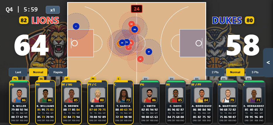 Projet jeu de management de basket